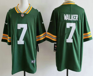 Men's Green Bay Packers #7 Quay Walker Limited Green Vapor Jersey