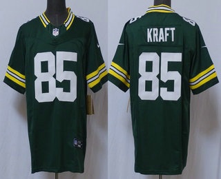 Men's Green Bay Packers #85 Tucker Kraft Limited Green FUSE Vapor Stitched Jersey