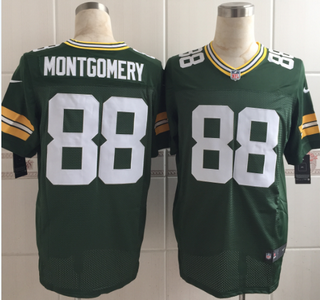 Men's Green Bay Packers #88 Ty Montgomery Nike Green Elite Jersey