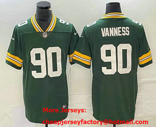 Men's Green Bay Packers #90 Lukas Van Ness Green Vapor Untouchable Limited Stitched Jersey
