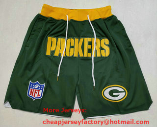 Men's Green Bay Packers Green Just Don Swingman Shorts