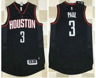 Men's Houston Rockets #3 Chris Paul White 2017-2018 Swingman AU Stitched NBA Jersey
