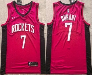 Men's Houston Rockets #7 Kevin Durant Red Swingman Jersey