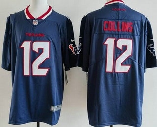 Men's Houston Texans #12 Nico Collins Limited Navy Vapor Jersey