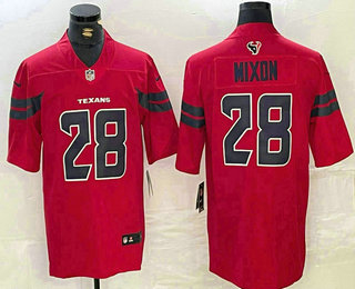 Men's Houston Texans #28 Joe Mixon Red Vapor Untouchable Stitched Jersey