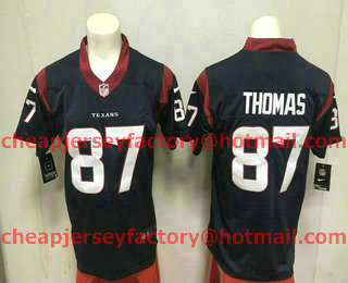 Men's Houston Texans #87 Demaryius Thomas Navy Blue 2017 Vapor Untouchable Stitched NFL Nike Limited Jersey