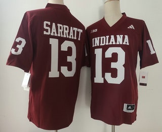 Men's Indiana Hoosiers #13 Elijah Sarratt Limited Red FUSE College Football Jersey
