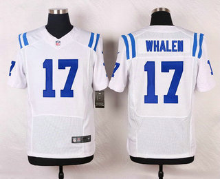 Men's Indianapolis Colts #17 Griff Whalen White Road NFL Nike Elite Jersey