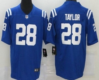 Men's Indianapolis Colts #28 Jonathan Taylor Limited Blue Vapor Jersey