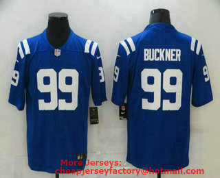 Men's Indianapolis Colts #99 DeForest Buckner Royal Blue 2020 Vapor Untouchable Stitched NFL Nike Limited Jersey