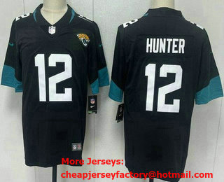 Men's Jacksonville Jaguars #12 Travis Hunter Limited Black Vapor Jersey