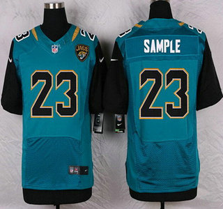 Men's Jacksonville Jaguars #23 ames Sample Teal Green Alternate NFL Nike Elite Jersey