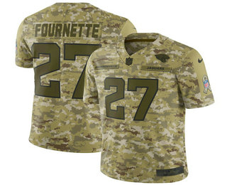 Men's Jacksonville Jaguars #27 Leonard Fournette 2018 Camo Salute to Service Stitched NFL Nike Limited Jersey
