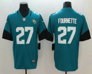 Men's Jacksonville Jaguars #27 Leonard Fournette Teal Blue New 2018 Vapor Untouchable Stitched NFL Nike Limited Jersey