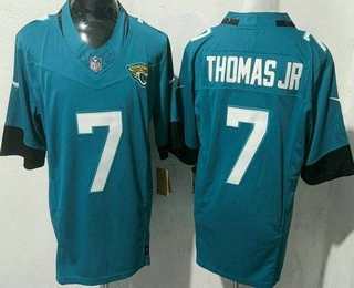 Men's Jacksonville Jaguars #7 Brian Thomas Jr Limited Green FUSE Vapor Jersey