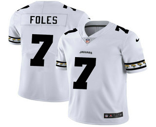 Men's Jacksonville Jaguars #7 Nick Foles White 2019 NEW Vapor Untouchable Stitched NFL Nike Limited Jersey