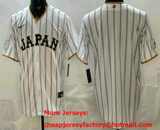 Men's Japan Blank White 2026 World Baseball Classic Cool Base Jersey