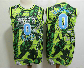 Men's Jordan Why Not #0 Russell Westbrook Green All-Star Basketball Jersey