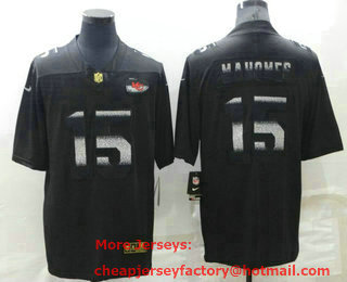 Men's Kansas City Chiefs #15 Patrick Mahomes Black 2022 Shadow Vapor Untouchable Stitched Nike Limited Jersey