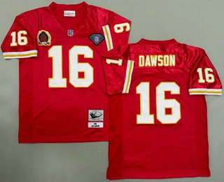Men's Kansas City Chiefs #16 Len Dawson Red 1969 Throwback Jersey
