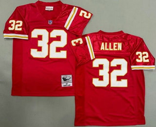 Men's Kansas City Chiefs #32 Marcus Allen Red 1994 Throwback Jersey
