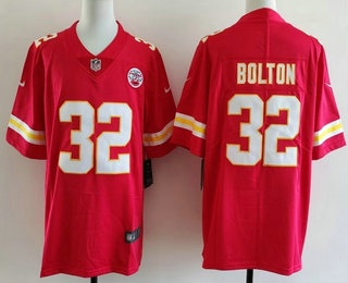 Men's Kansas City Chiefs #32 Nick Bolton Limited Red Vapor Jersey