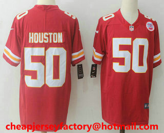 Men's Kansas City Chiefs #50 Justin Houston Red 2017 Vapor Untouchable Stitched NFL Nike Limited Jersey