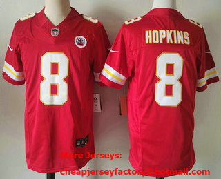 Men's Kansas City Chiefs #8 DeAndre Hopkins Limited Red FUSE Vapor Jersey