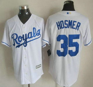 Men's Kansas City Royals #35 Eric Hosmer 2015 White Jersey
