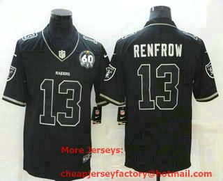 Men's Las Vegas Raiders #13 Hunter Renfrow Black Shadow 2021 Vapor Untouchable Stitched Nike Limited Jersey