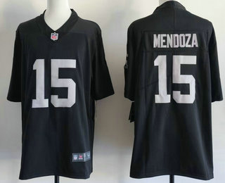 Men's Las Vegas Raiders #15 Fernando Mendoza Limited Black Vapor Jersey