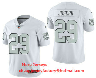 Men's Las Vegas Raiders #29 Karl Joseph White 2016 Color Rush Stitched NFL Nike Limited Jersey
