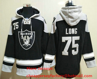 Men's Las Vegas Raiders #75 Howie Long Black Team Color 2014 NFL Hoodie