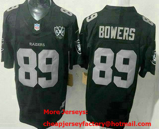 Men's Las Vegas Raiders #89 Brock Bowers Limited Black Fashion FUSE Vapor Jersey