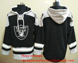 Men's Las Vegas Raiders Blank Black Stitched NFL Hoodie