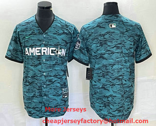 Men's Los Angeles Angels Blank Teal 2023 All Star Cool Base Stitched Jersey
