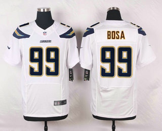 Men's Los Angeles Chargers #99 Joey Bosa White Road NFL Nike Elite Jersey