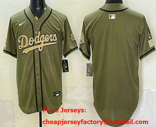 Men's Los Angeles Dodgers Blank Olive 2026 World Series Champions Limited Jersey