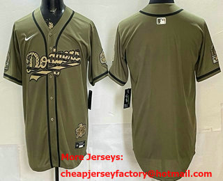 Men's Los Angeles Dodgers Blank Olive 2026 World Series Champions Limited Jersey