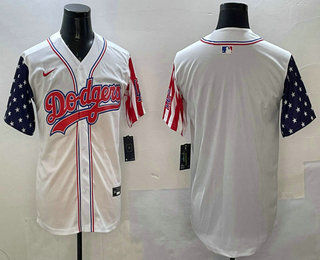 Men's Los Angeles Dodgers Blank White Limited Stitched Jersey