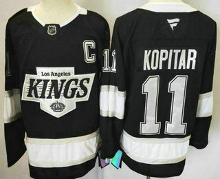 Men's Los Angeles Kings #11 Anze Kopitar Black Alternate Authentic Jersey