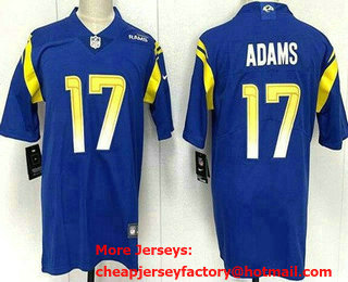 Men's Los Angeles Rams #17 Davante Adams Limited Royal Vapor Jersey