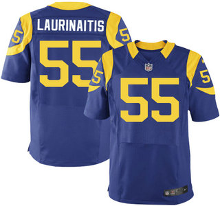Men's Los Angeles Rams #55 James Laurinaitis Royal Blue Alternate NFL Nike Elite Jersey