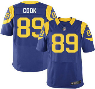 Men's Los Angeles Rams #89 Jared Cook Royal Blue Alternate NFL Nike Elite Jersey