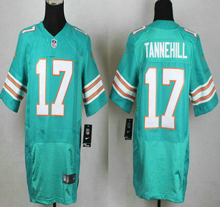 Men's Miami Dolphins #17 Ryan Tannehill Aqua Green Alternate 2015 NFL Nike Elite Jersey