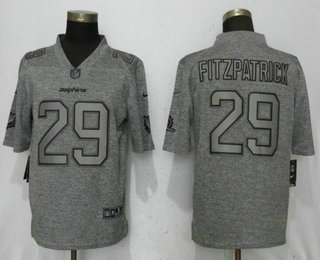 Men's Miami Dolphins #29 Minkah Fitzpatrick 2017 Vapor Untouchable Stitched NFL Nike Gray Gridiron Limited Jersey