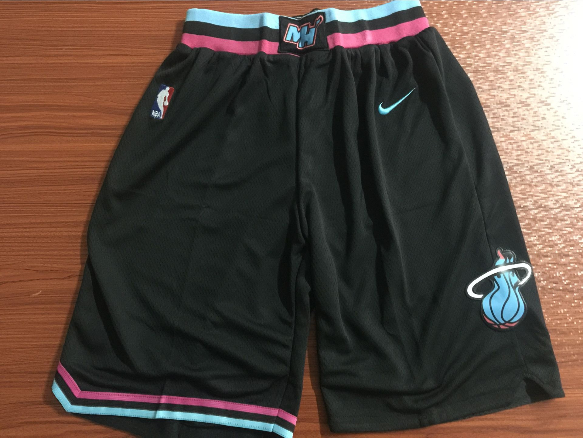 Men's Miami Heat 2018 Black Stitched City Edition Shorts