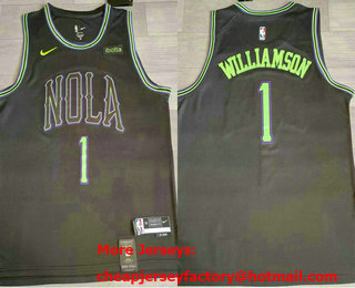 Men's Minnesota Timberwolves #1 Anthony Edwards Navy Blue 2023 City Icon Sponsor Swingman Jersey