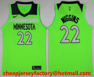 Men's Minnesota Timberwolves #22 Andrew Wiggins Green 2017-2018 Nike Icon Edition Swingman Jersey
