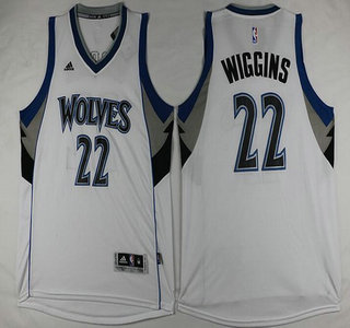 Men's Minnesota Timberwolves #22 Andrew Wiggins Revolution 30 Swingman New White Jersey